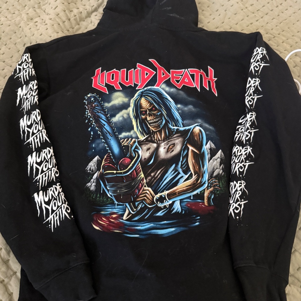 Liquid Death - Mega Death Inspired Sweatshirt (OOP) - Picture 3 of 5
